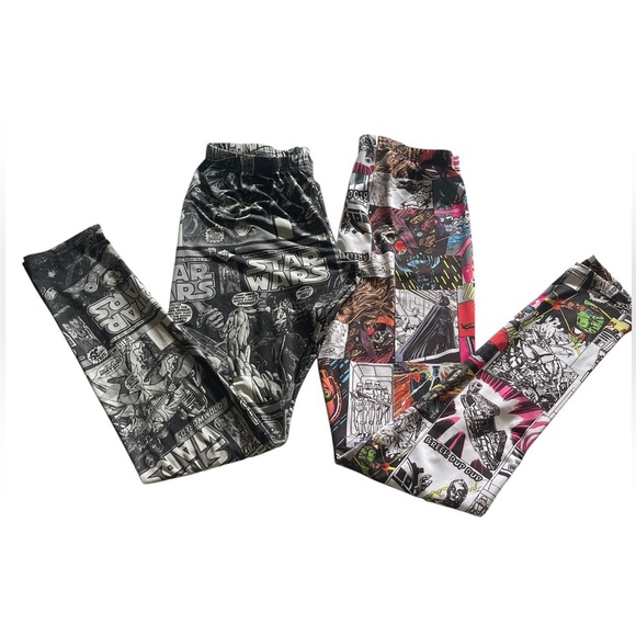 Star Wars Two Woman’s Comic Book Print Leggings Size Medium - Picture 1 of 16